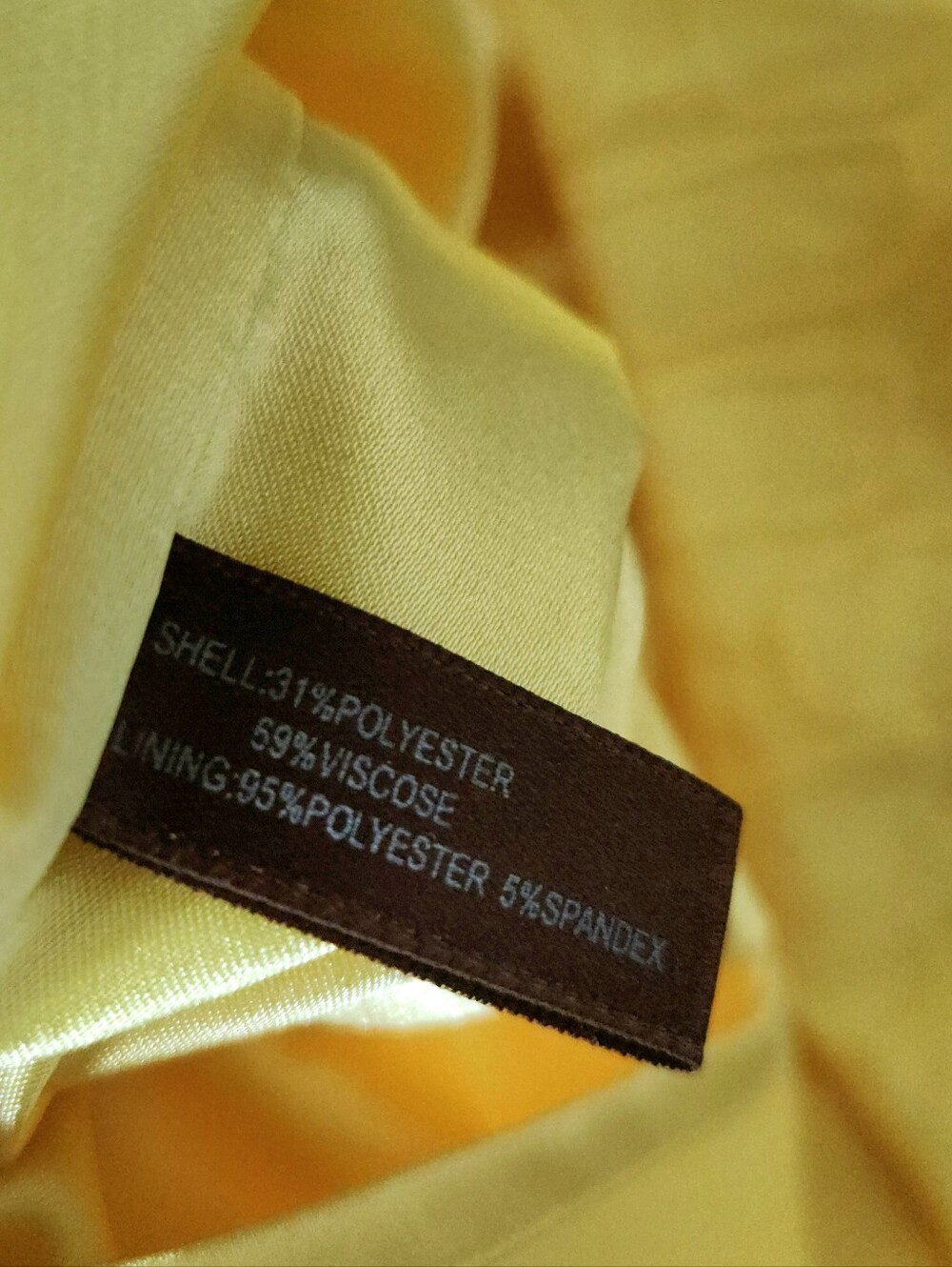 Womens Yellow Strapless Textured A-Line Summer Cockatil Mini Dress Size 4 - Picture 7 of 8